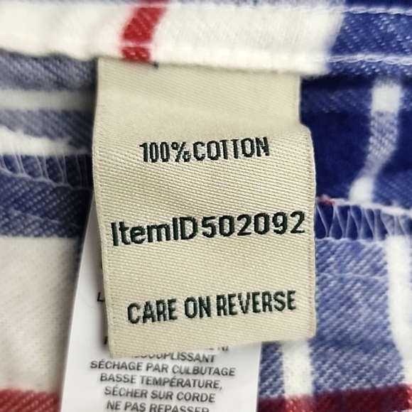 L.L. Bean Women's Relaxed Fit Light Flannel Plaid Cotton Hood Zip Up Jacket Sz S - Picture 10 of 12